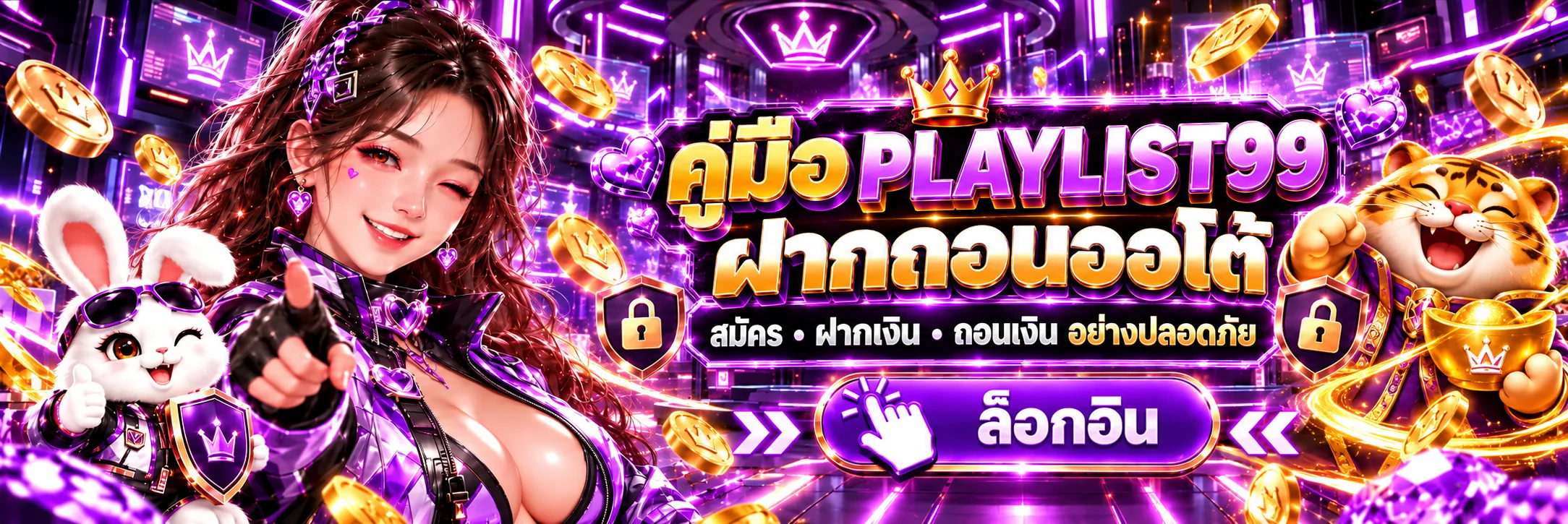 PLAYLIST99 ฝากถอนออโต้ คู่มือสมัคร ฝาก และถอน